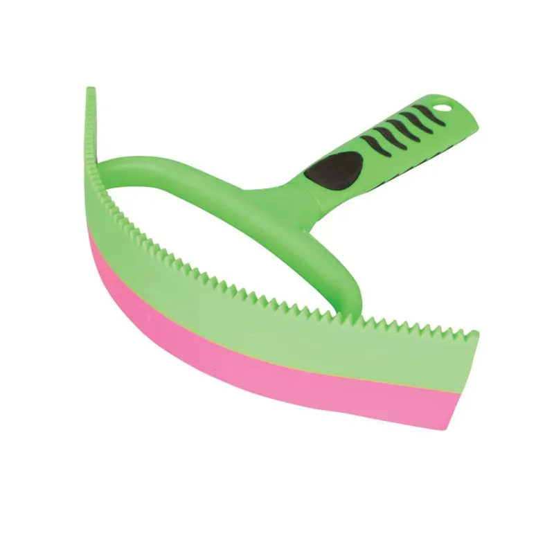 Hy Equestrian Vivid Sweat Scraper in Green/Pink