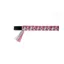ShowQuest York Brow Band in Cerise/Pale Pink/Silver with Crystals