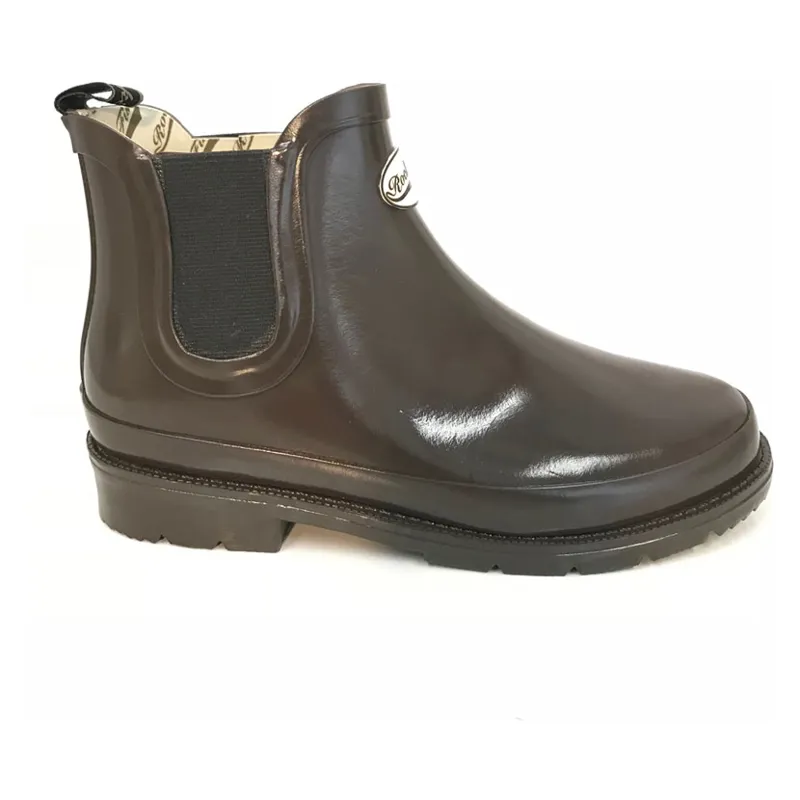 Rockfish Women's Urban Chelsea Boot Gloss - - Dark Chocolate uk 4-1