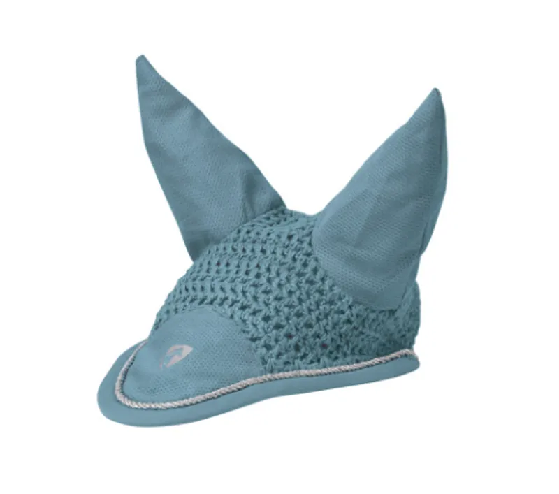 Hy Equestrian Synergy Fly Veil in Aqua/Silver
