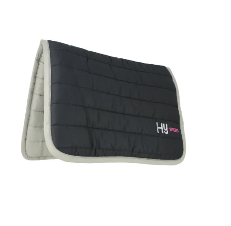 Hy Equestrian Reversible Two Colour Saddle Pad in Black/Grey