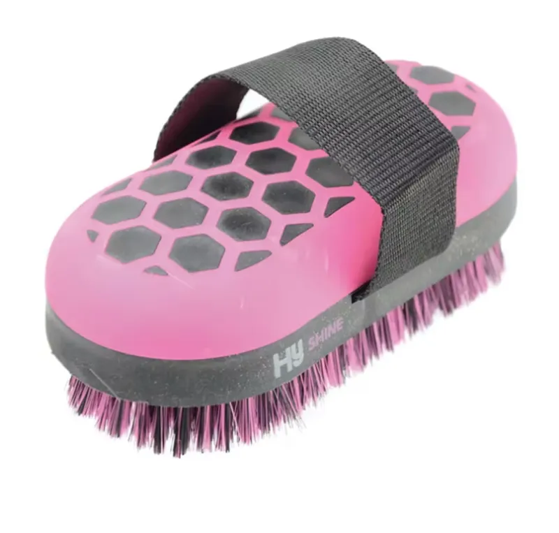 Hy Shine Glitter Body Brush in Black/Pink