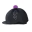 Hy Equestrian Stella Hat Cover in Black/Purple/Lilac