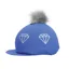 Hy Equestrian Diamonds Hat Cover in Electric Blue/Grey