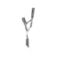Hy Sport Active Head Collar and Lead Rope in Pencil Point Grey