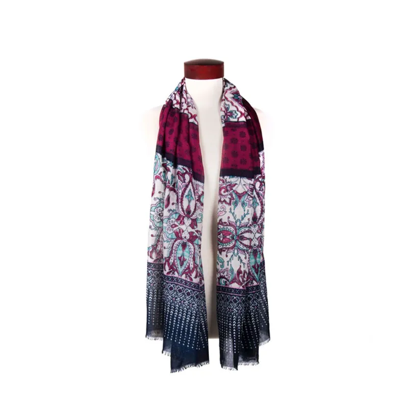 Noble Outfitters Fearless Scarf in Multi Paisley