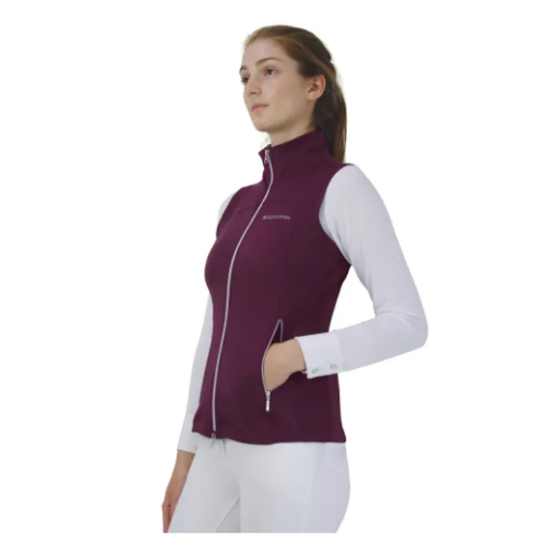 Hy Equestrian Synergy Flex Gilet in Fig Purple