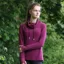 Hy Equestrian Synergy Cowl Neck Top in Fig