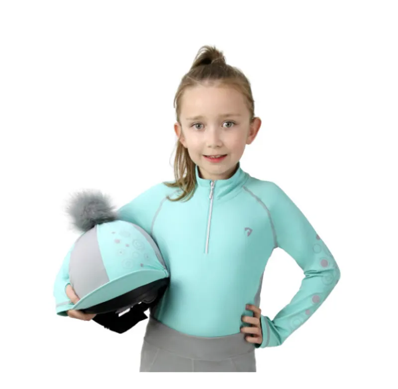 Hy Equestrian DynaMizs Ecliptic Baselayer in Mint/Grey