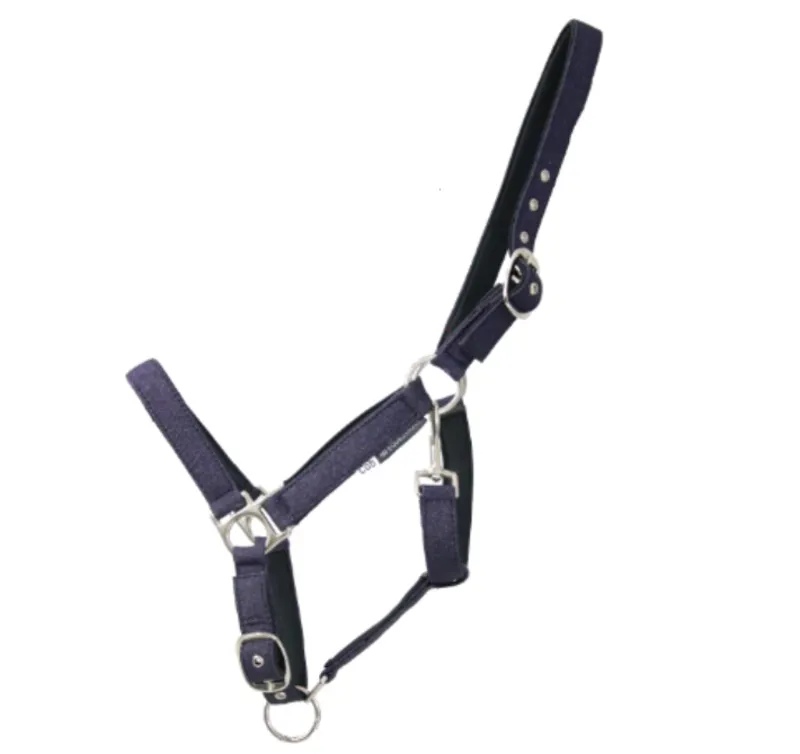 Hy Equestrian Glitzy Headcollar in Navy