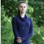 Hy Equestrian Synergy Cowl Neck Top in Navy