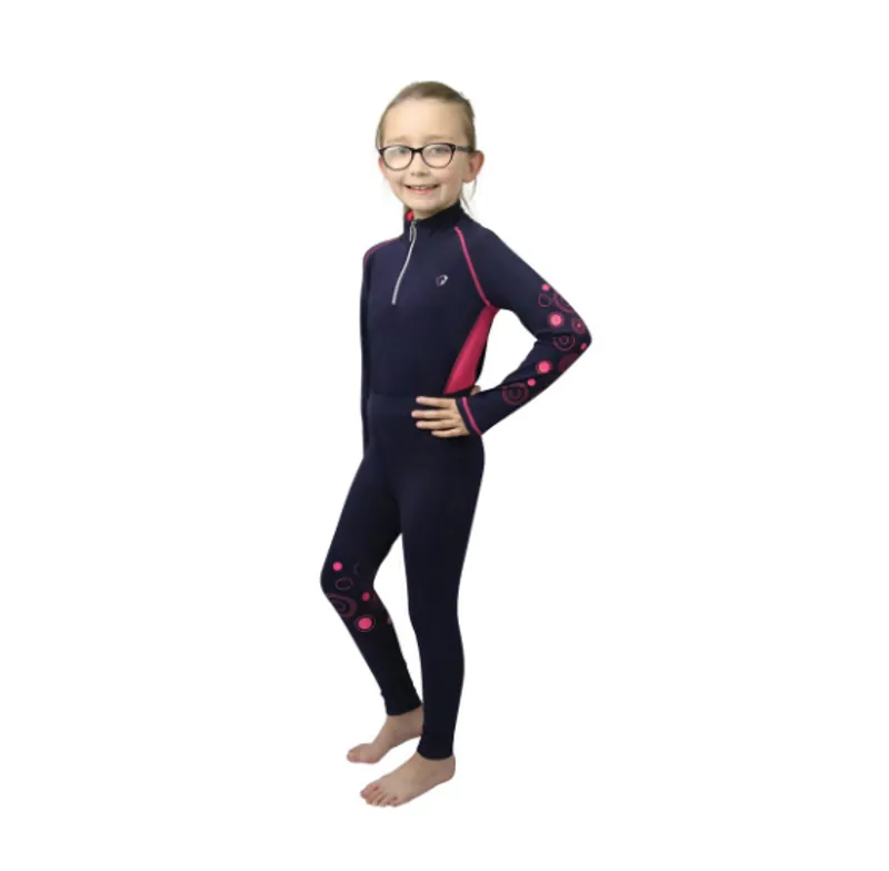 Hy Equestrian DynaMizs Ecliptic Baselayer in Navy/Magenta
