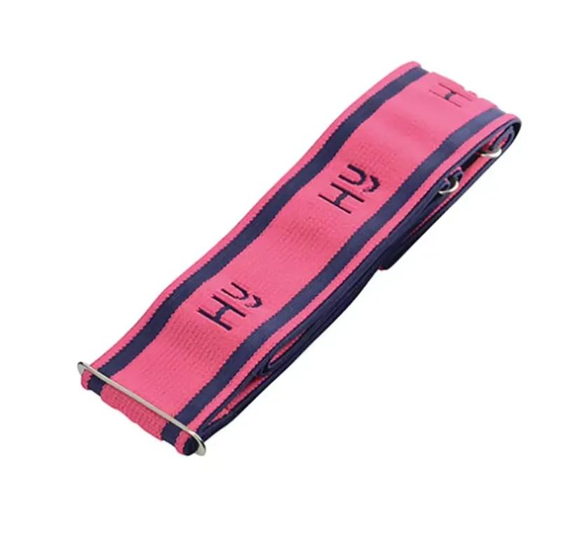 Hy Elasticated Surcingle in Pink/ Navy Pink