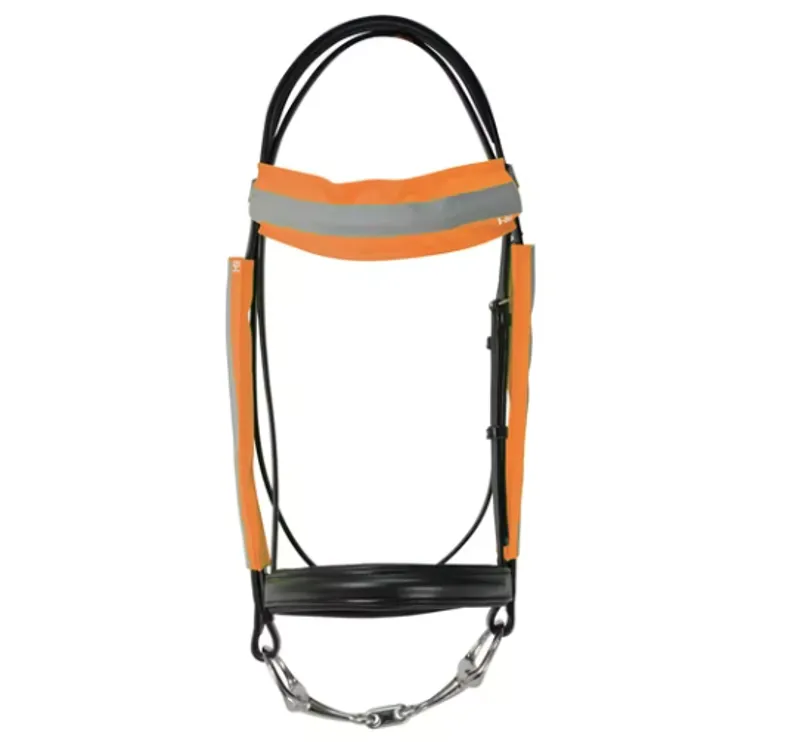 Hy Viz Reflector Bridle Bands in Orange