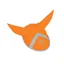 Hy Viz Reflector Ear Bonnet in Orange