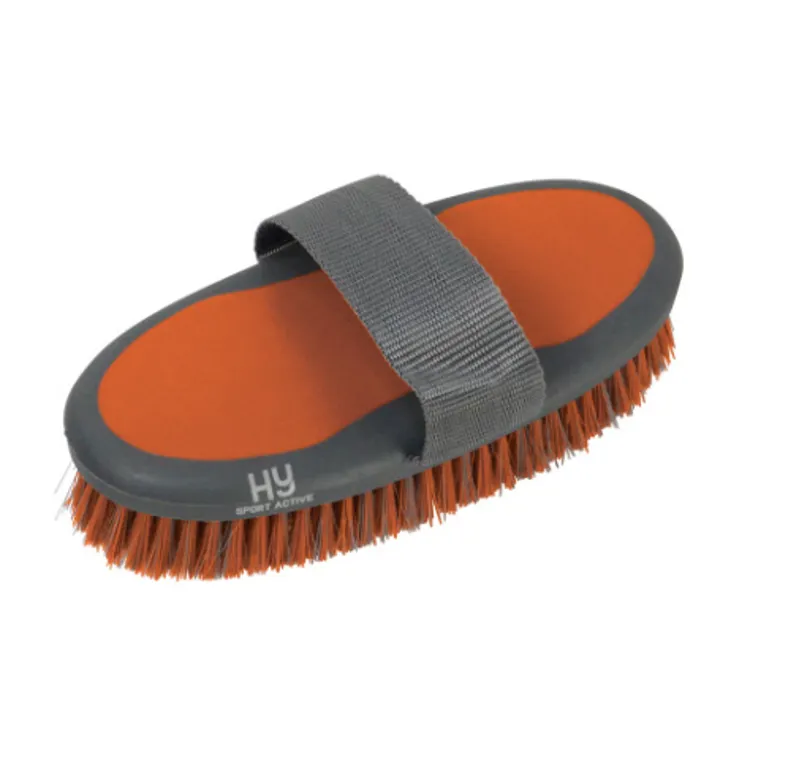 Hy Sport Active Body Brush in Terracotta Orange