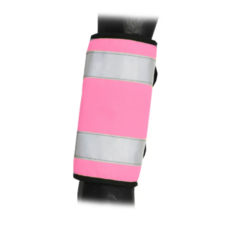 Hy Viz Reflector Horse Leg Wraps in Pink