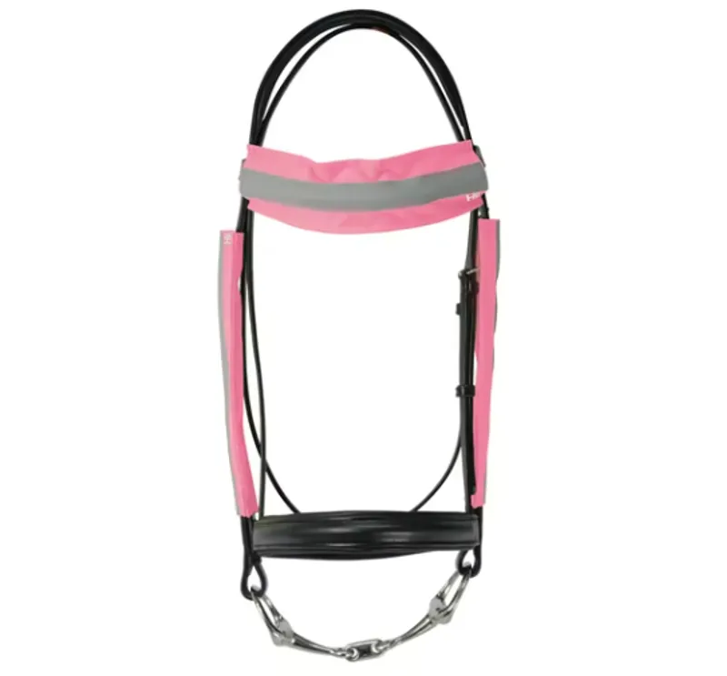 Hy Viz Reflector Bridle Bands in Pink