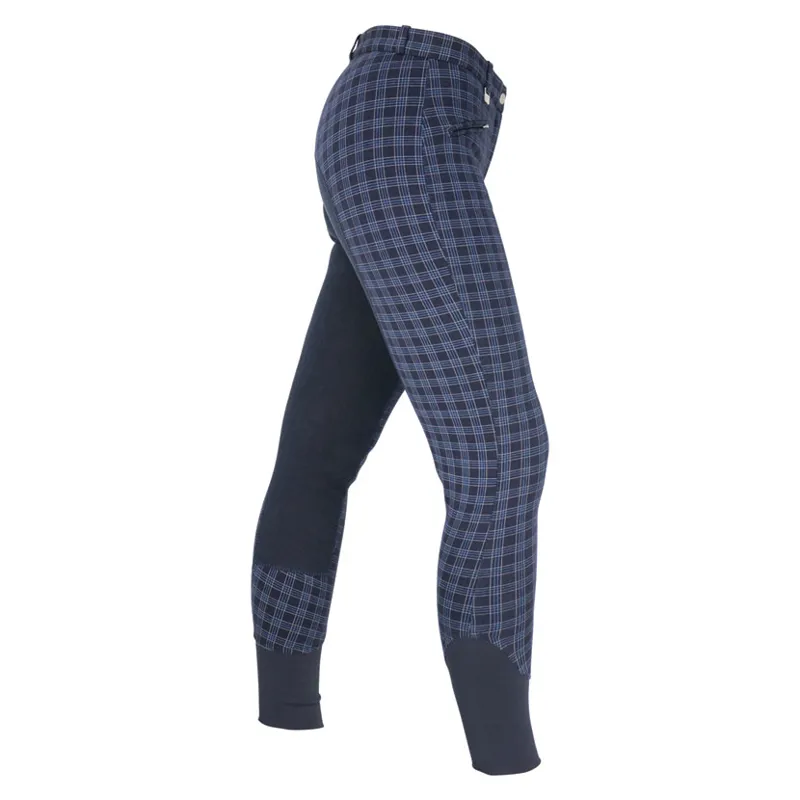 HyPERFORMANCE Harby Ladies Breeches - - Navy Check 24