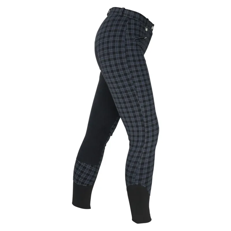 Hy Performance Harby Ladies Breeches in Black Check