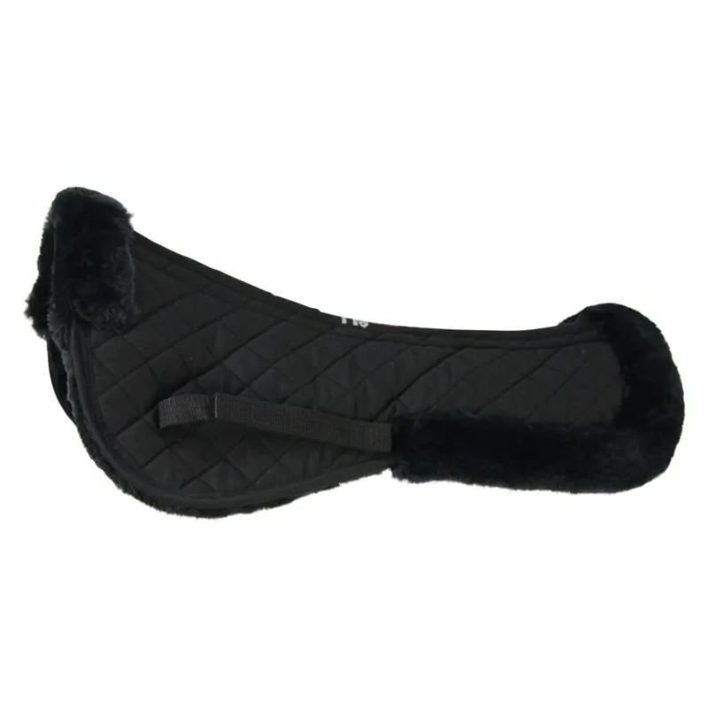 Hy Equestrian Fab Fleece Half Pad in Black