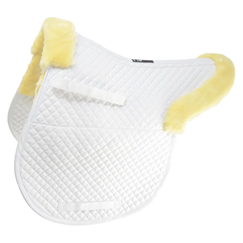 Hy Equestrian Fab Fleece Lined Numnah in White