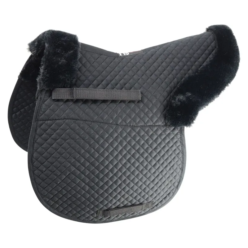 Hy Equestrian Fab Fleece Lined Numnah in Black