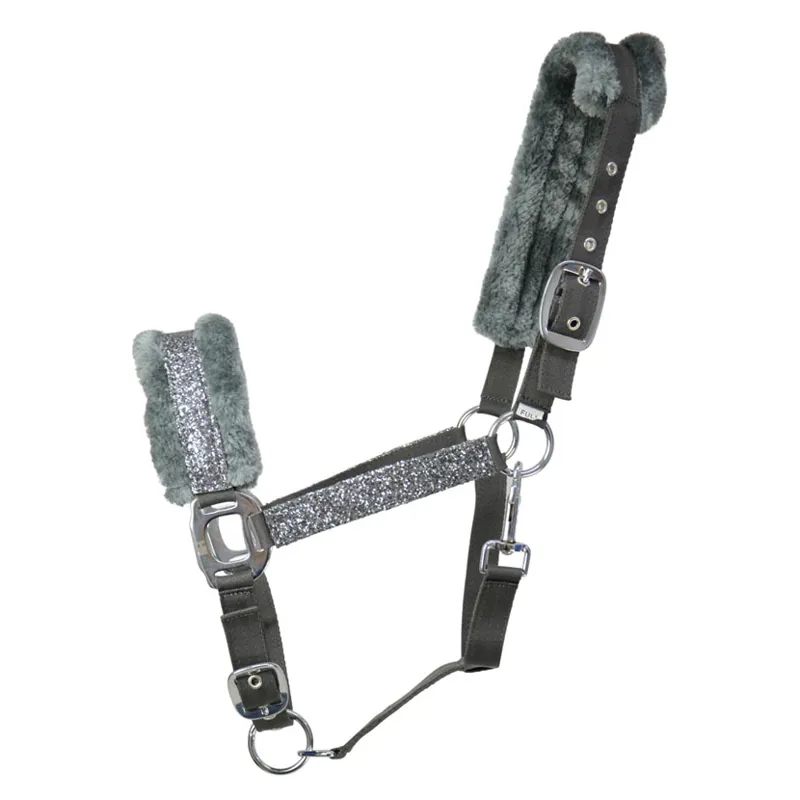 Hy Dazzle Head Collar in Gunmetal Grey