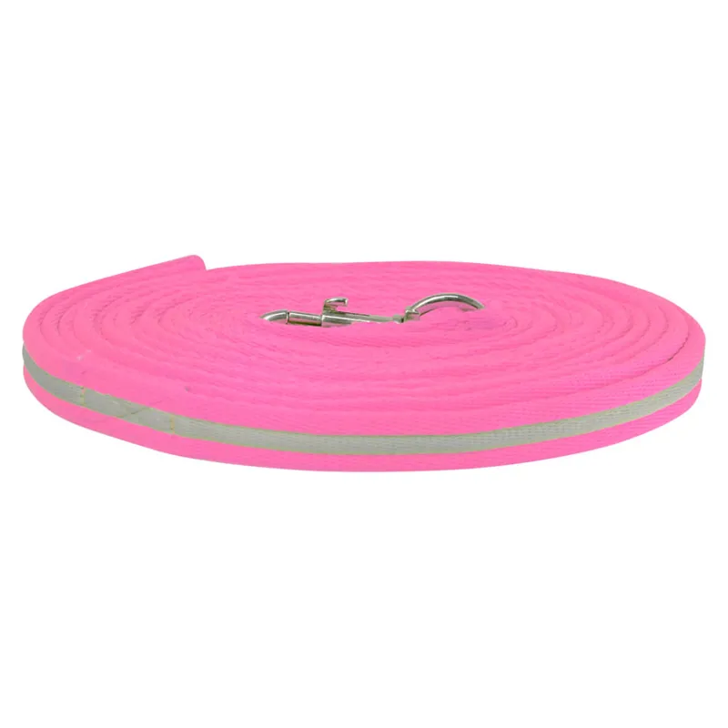 Hy Equestrian Reflector Lunge Rein in Pink