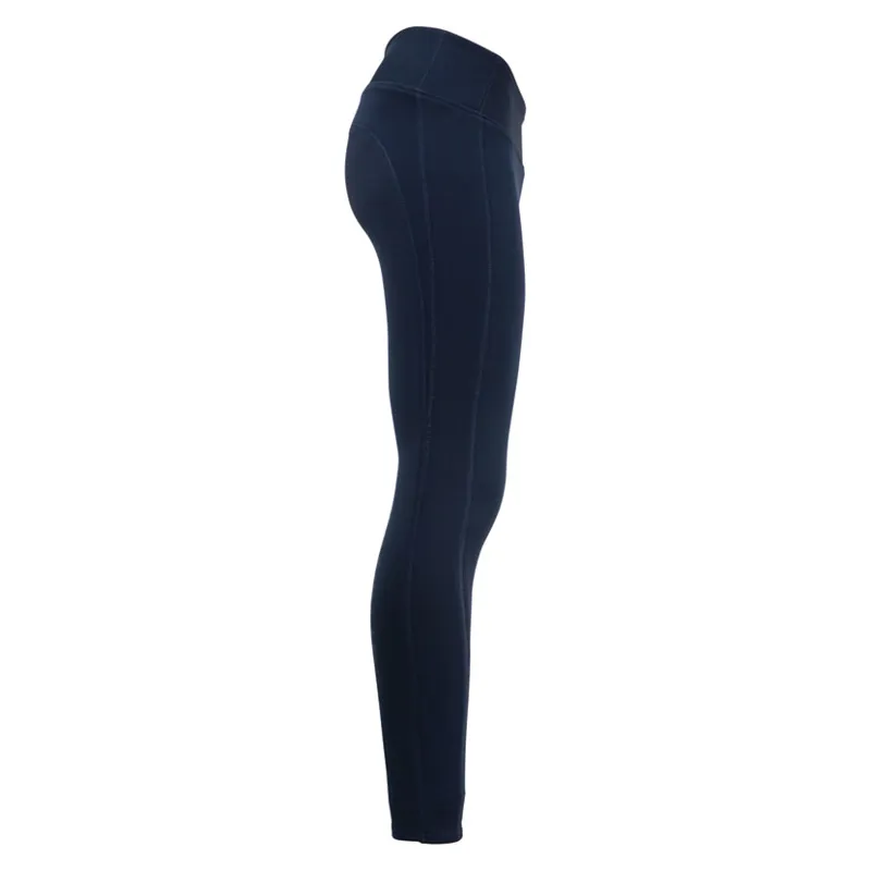 Hy Performance Supernova Ladies Riding Skins in Black/Midnight Blue-1