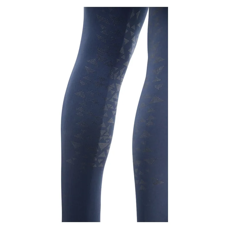 Hy Performance Supernova Ladies Riding Skins in Black/Midnight Blue-2