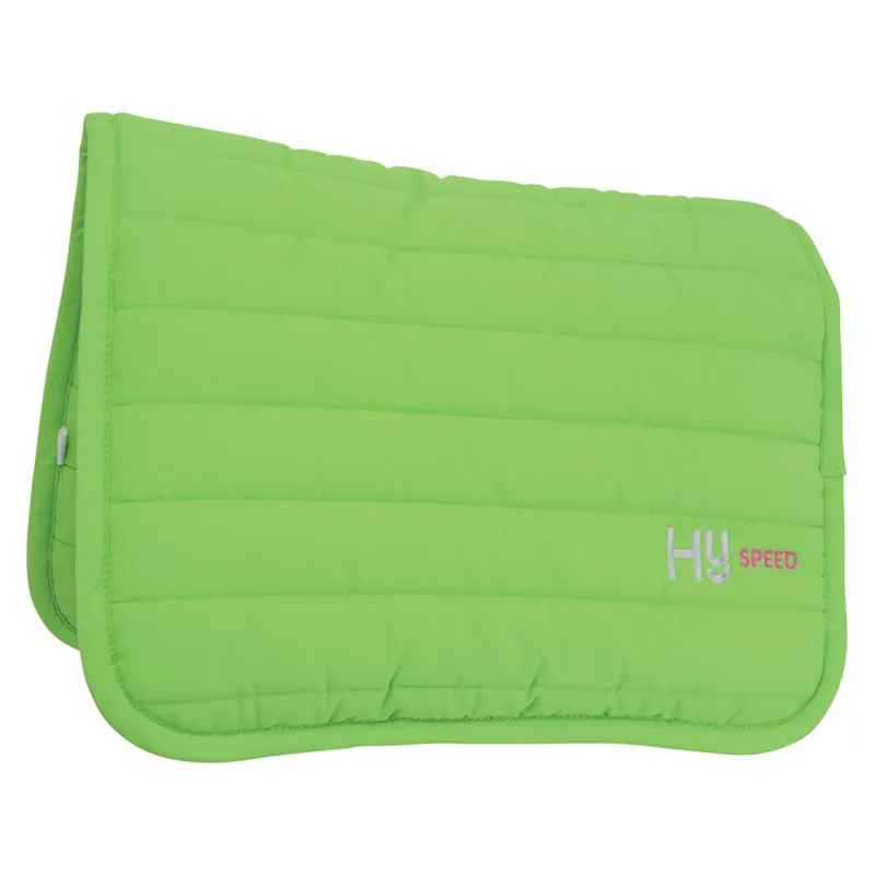 Hy Equestrian Neon Reversible Comfort Pad in Bright Green