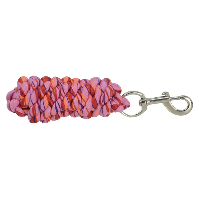 Hy Three Toned Lead Rope in Light Pink/Red/Orange