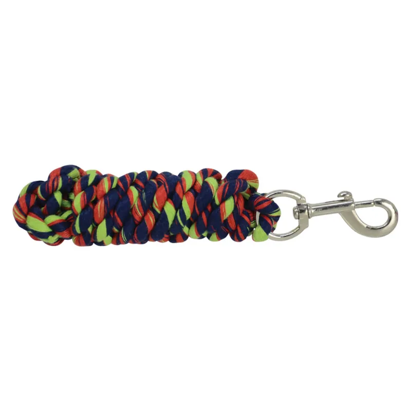 Hy Three Toned Lead Rope in Red/Navy/Green