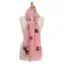 Hy Fashion Ladies Balmoral Scarf in Coral/Black