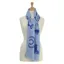 Hy Fashion Ladies Balmoral Scarf in Light Blue/Royal Blue