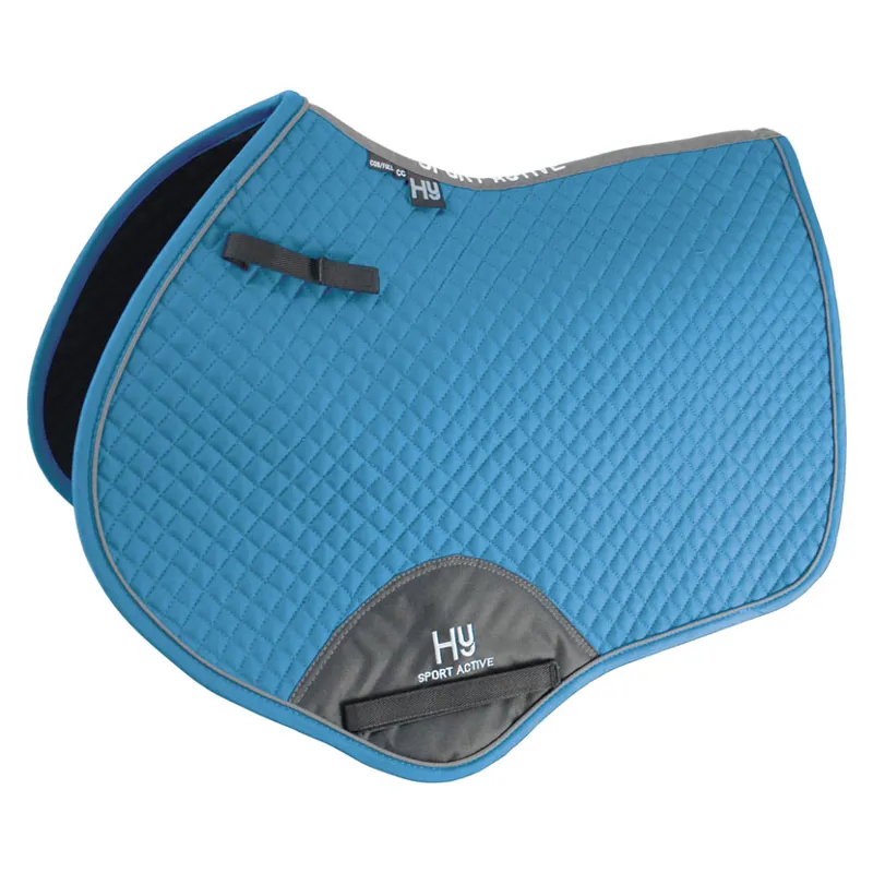 Hy Sport Active Close Contact Saddle Pad - - Aegean Green full