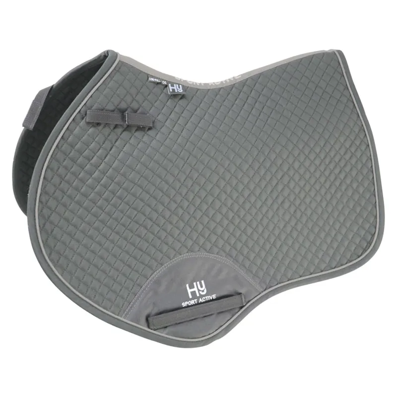 Hy Sport Active Close Contact Saddle Pad - - Pencil Point Grey full