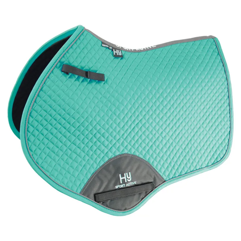 Hy Sport Active Close Contact Saddle Pad - - Emerald Green full