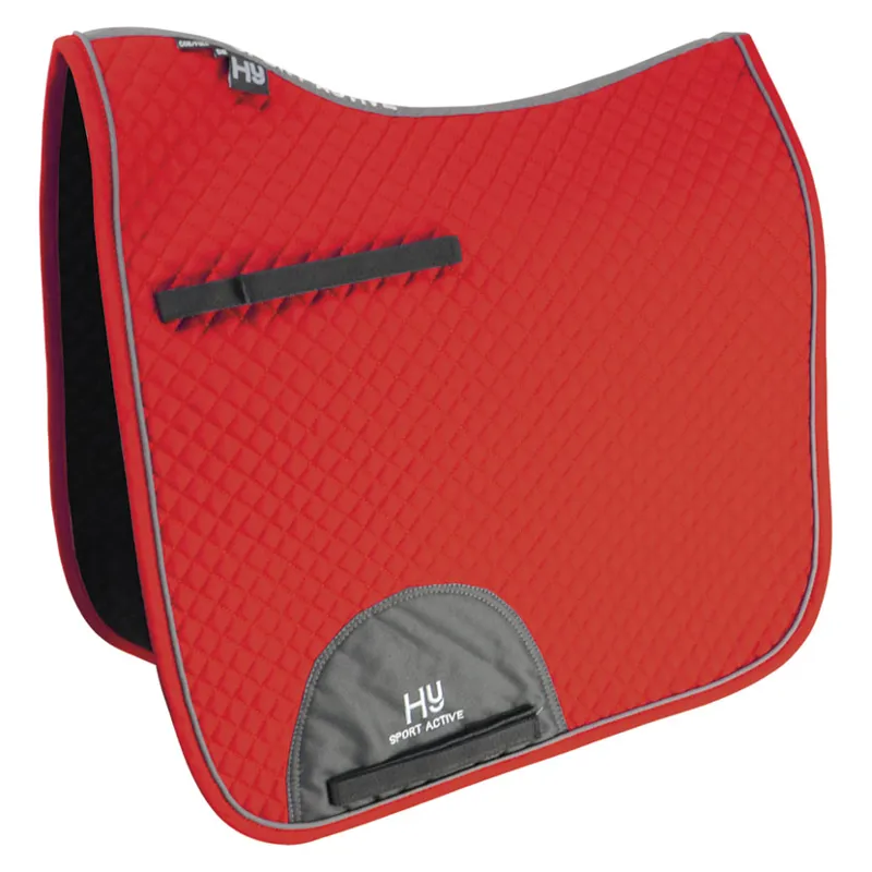 Hy Sport Active Dressage Saddle Pad in Rosette Red