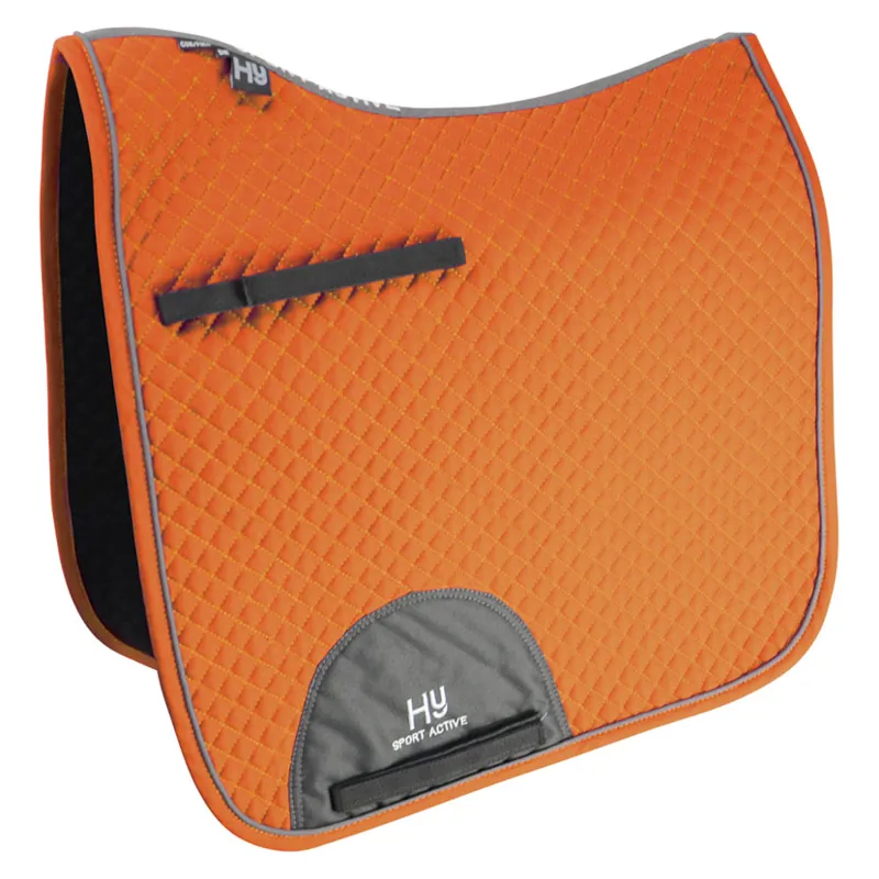 Hy Sport Active Dressage Saddle Pad - - Terracotta Orange full
