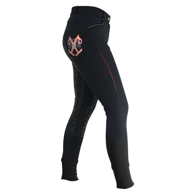 HyFASHION Eliza Ladies Breeches - - Charcoal/Rose Gold 26