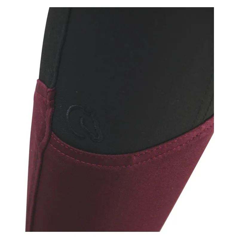 Coldstream Learmouth Ladies Breeches in Black/Windsor Wine-2