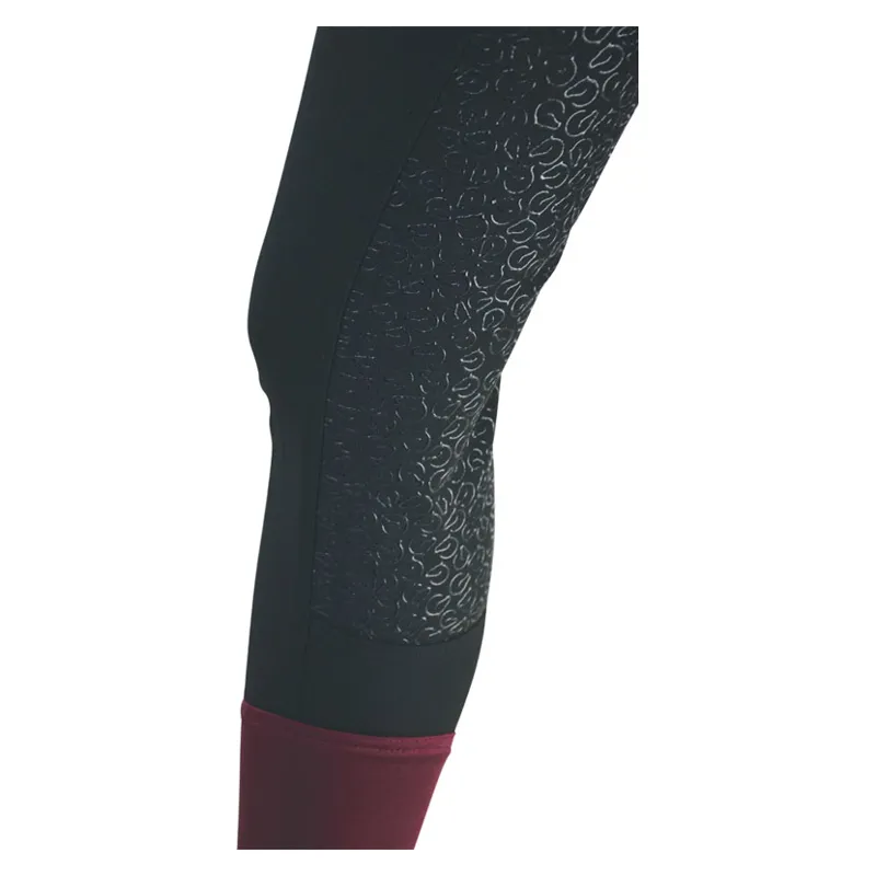 Coldstream Learmouth Ladies Breeches in Black/Windsor Wine-3