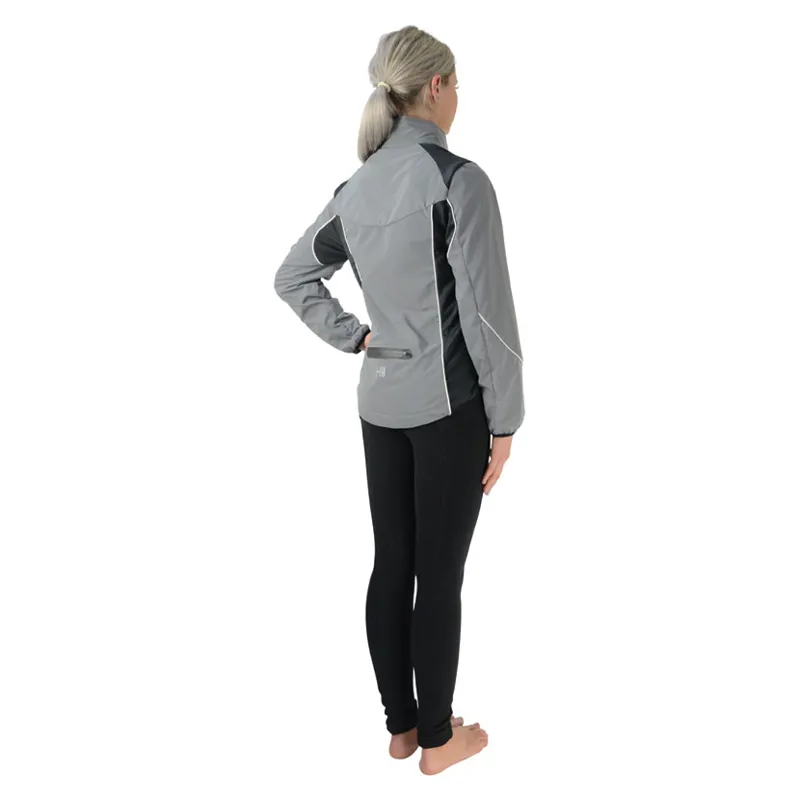 Hy Equestrian Silva Flash Reflective Jacket in Reflective Silver-1