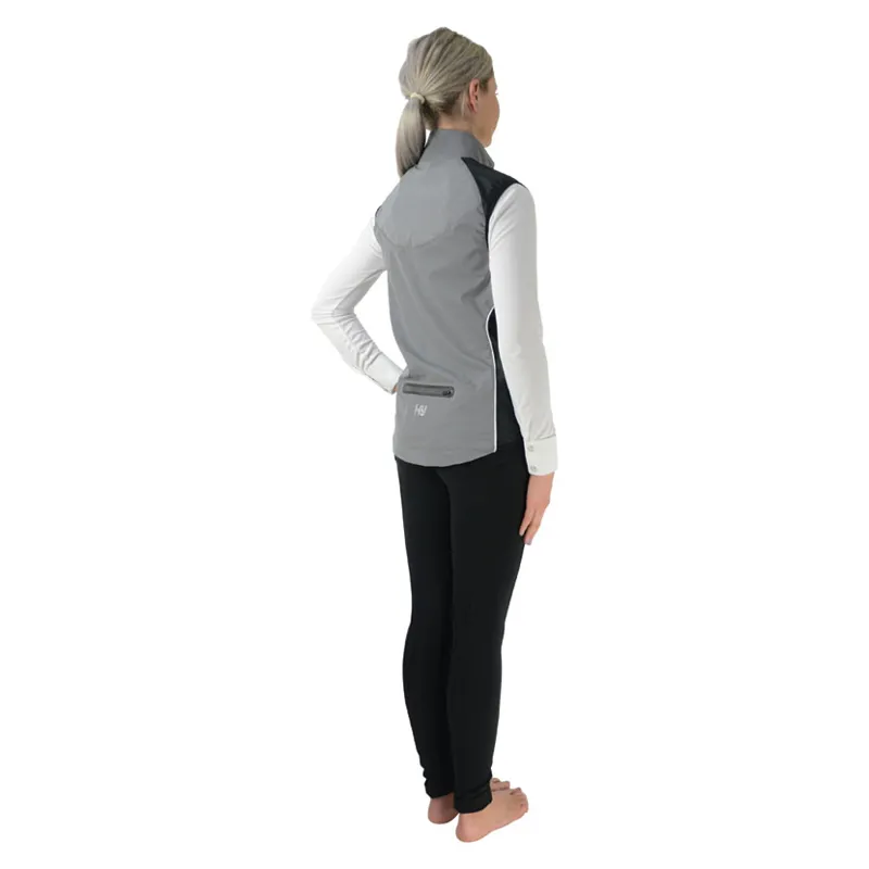 Hy Equestrian Silva Flash Reflective Gilet in Reflective Silver-2