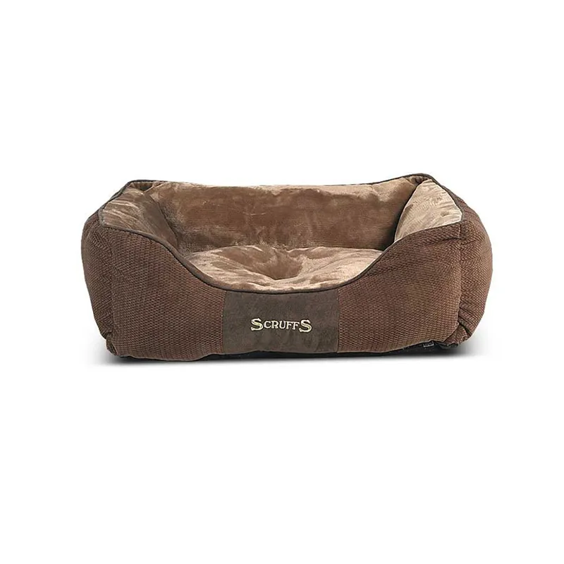 Scruffs Chester Box Bed in Chocolate