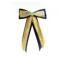 ShowQuest Hairbow and Tails in Navy/Sunshine/Gold