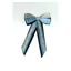 ShowQuest Hairbow and Tails in Navy/Pale Blue/Silver
