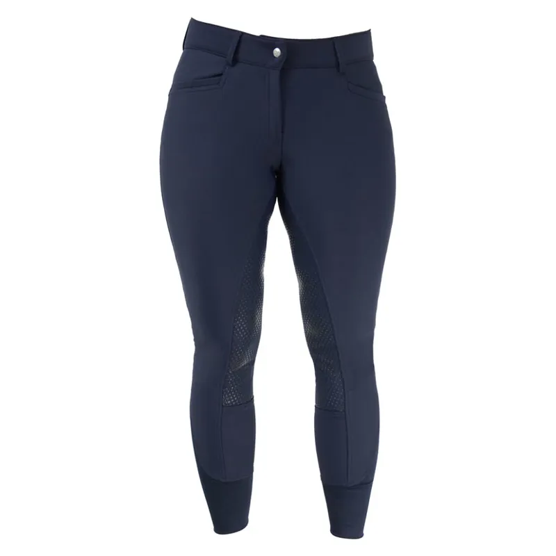 Hy Equestrian Arctic Softshell Ladies Breeches in Navy